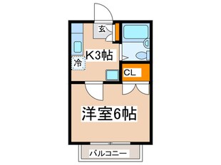 マイハウス多摩２号棟の物件間取画像